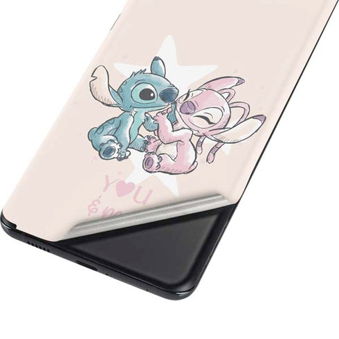 Disney Lilo and Stitch Stitch and Angel Galaxy S21 Ultra 5G Skin